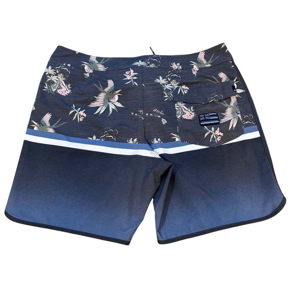 Quiksilver Surfstick Division Scallop 19" Board Shorts Swim Trunks 40 - Picture 4 of 9